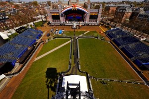 450m of Mojo barriers at Museumplein