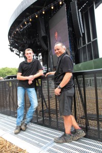 Cees Muurling & Appi Thörig from  Mojo Barriers at Madonna Tour in Hyde Park 2012-24